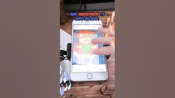 The Best Art Hack! #davincieyeapp #art #drawing #ponyo #animeart