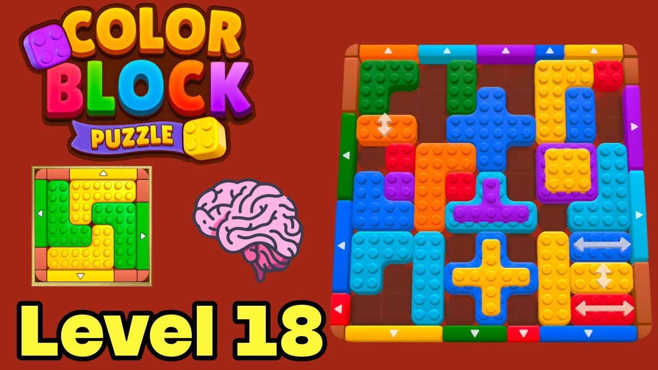 Color block puzzle 3d jam level 18 solution walkthrough