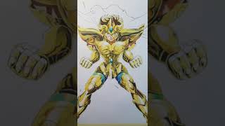 Je dessine le légendaire Aiolia de Saint Seiya aux feutres à alcool ohuhu