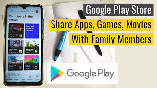 Add Family Members in Google Play Family Library Sharing Group | Play Pass, Apps, Games, Movies screenshot 3