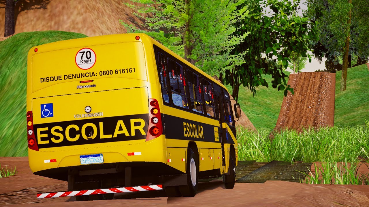 CONHECI A PIOR ESTRADA DESSE MAPA COM ÔNIBUS ESCOLAR - Proton Bus Simulator