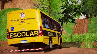 CONHECI A PIOR ESTRADA DESSE MAPA COM ÔNIBUS ESCOLAR - Proton Bus Simulator screenshot 5