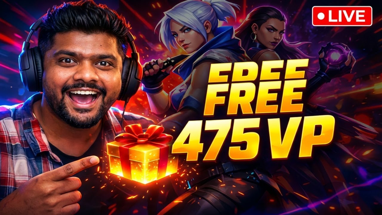 475 VP + BATTLE PASS FREE | LIVE GIVEAWAY STREAM OPEN!