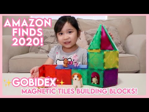 TOY MUST-HAVE! AMAZON FINDS | GOBIDEX MAGNETIC TILES REVIEW | TheGarcias