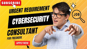Cybersecurity Consultant | Urgent Requirement | For Freshers | Vacancy 2022 | Cybersecurity jobs