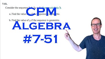 CPM Algebra Chapter 7 Problem 51