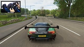 First person view at: 1:37, game: forza horizon 4, xbox one, setup:
thrustmaster tmx, playseat evolution, - all assists off