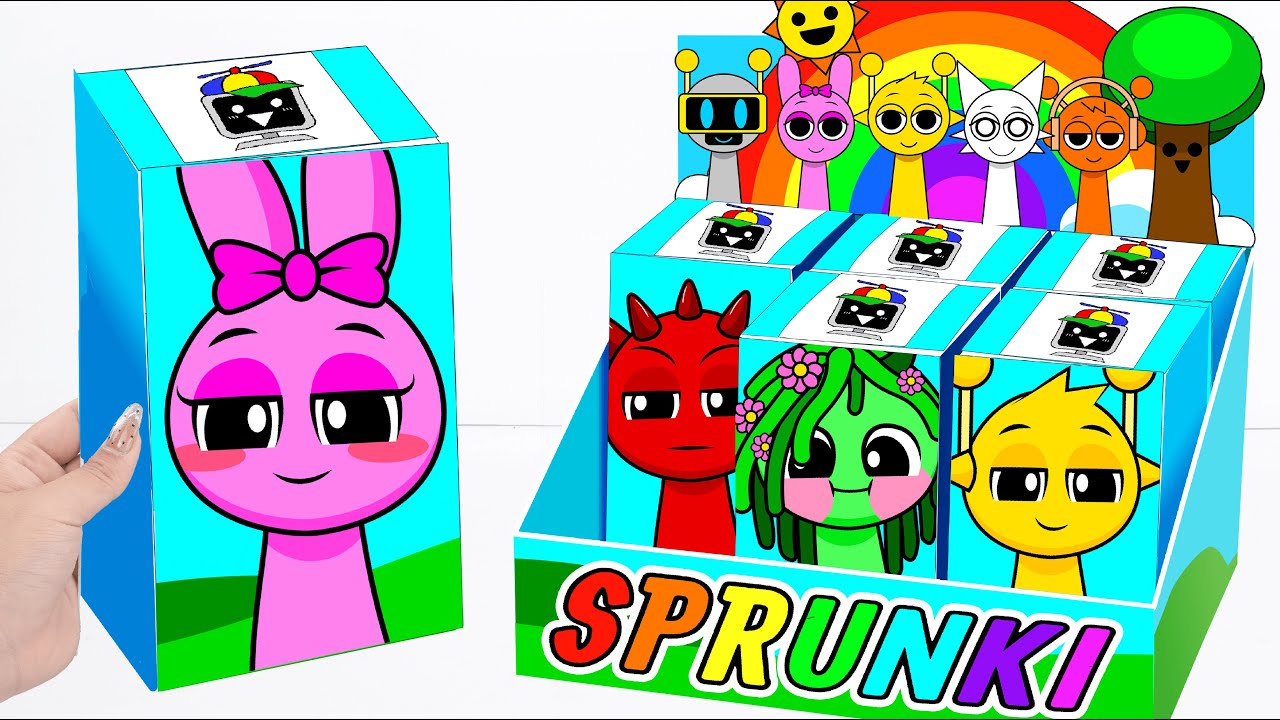 💖Paper DIY💖 Incredibox COUPLE Love SPRUNKI BLIND BOX Unboxing | How To Make Blind Bag ASMR