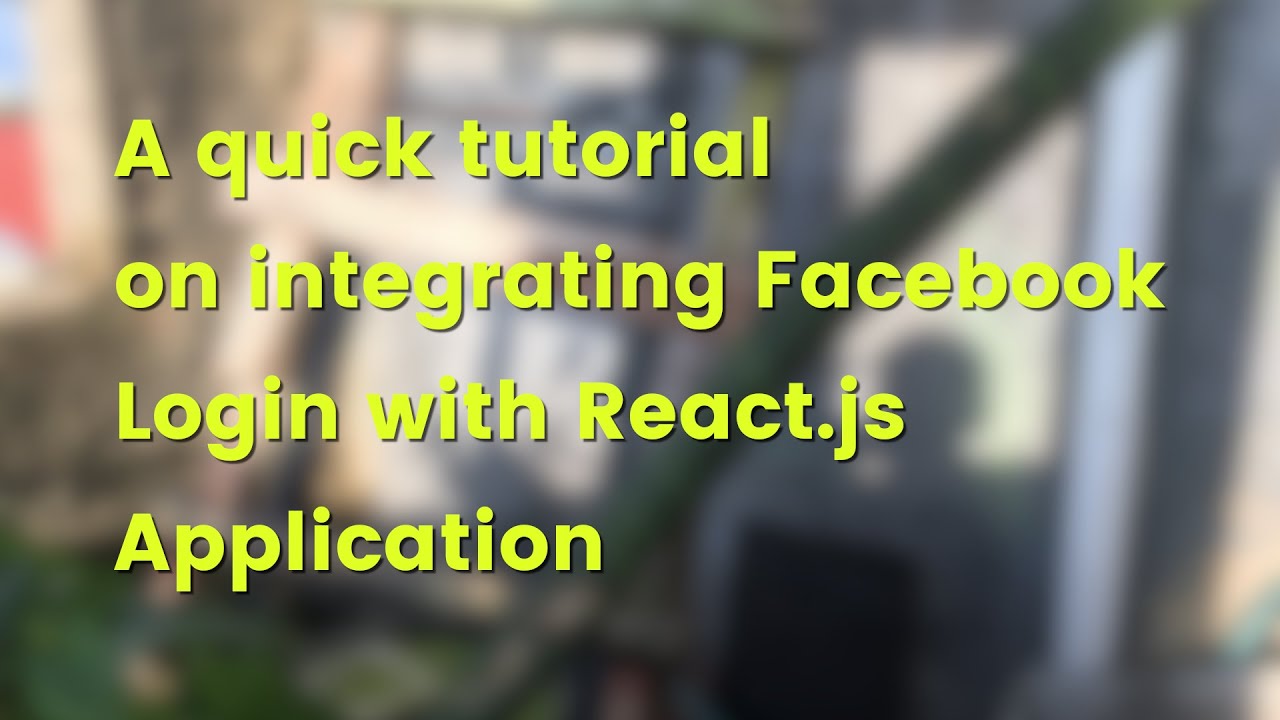 React.js Tutorial: Facebook Login Example - YouTube