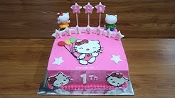 Tanpa Spuit! Cara Membuat Kue Ulang Tahun Hello Kitty Cake Tart Sederhana - Durasi: 7.23. 