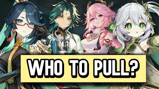 Watch This If You DON'T KNOW Who To Pull In Genshin 4.4! | Xianyun, Nahida, Xiao & Yae Miko