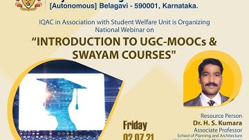 "INTRODUCTION TO UGC-MOOCs & SWAYAM COURSES"