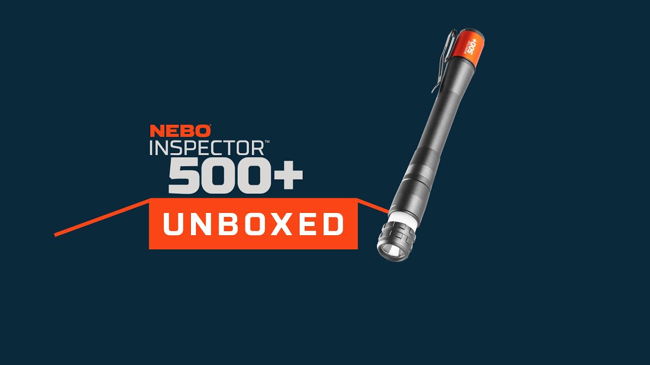 nebo flashlight inspector 500 Watch Powerful PEN LIGHT!! The INSPECTOR 500+ is a high LED Pocket Penlight - NEBO