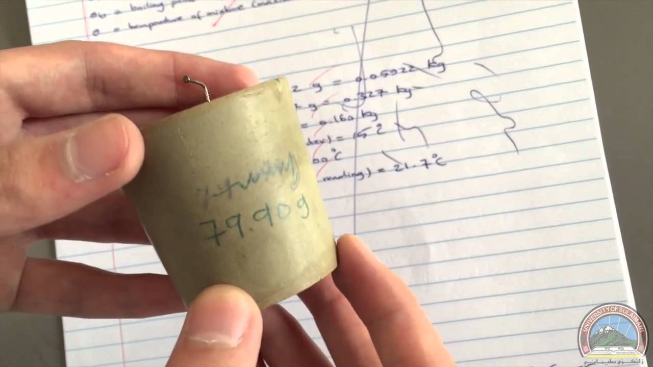 Specific Heat Capacity Experiment (Kurdish) - YouTube