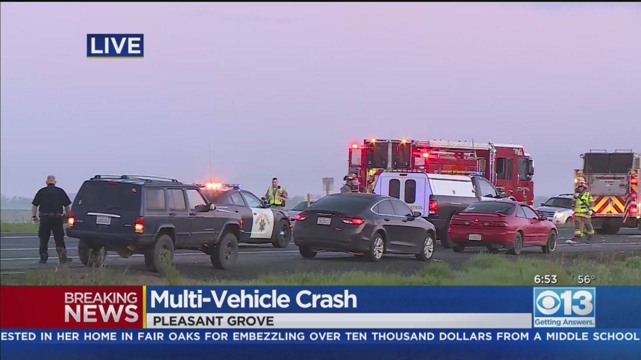 Major Crash Blocking Highway 99 In Sutter County South Of Pleasant ...