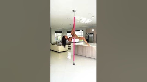 Intermediate Pole Tutorial | Inside Leg Hang to a Tick Tock Split  #pole #poledance #poletrick