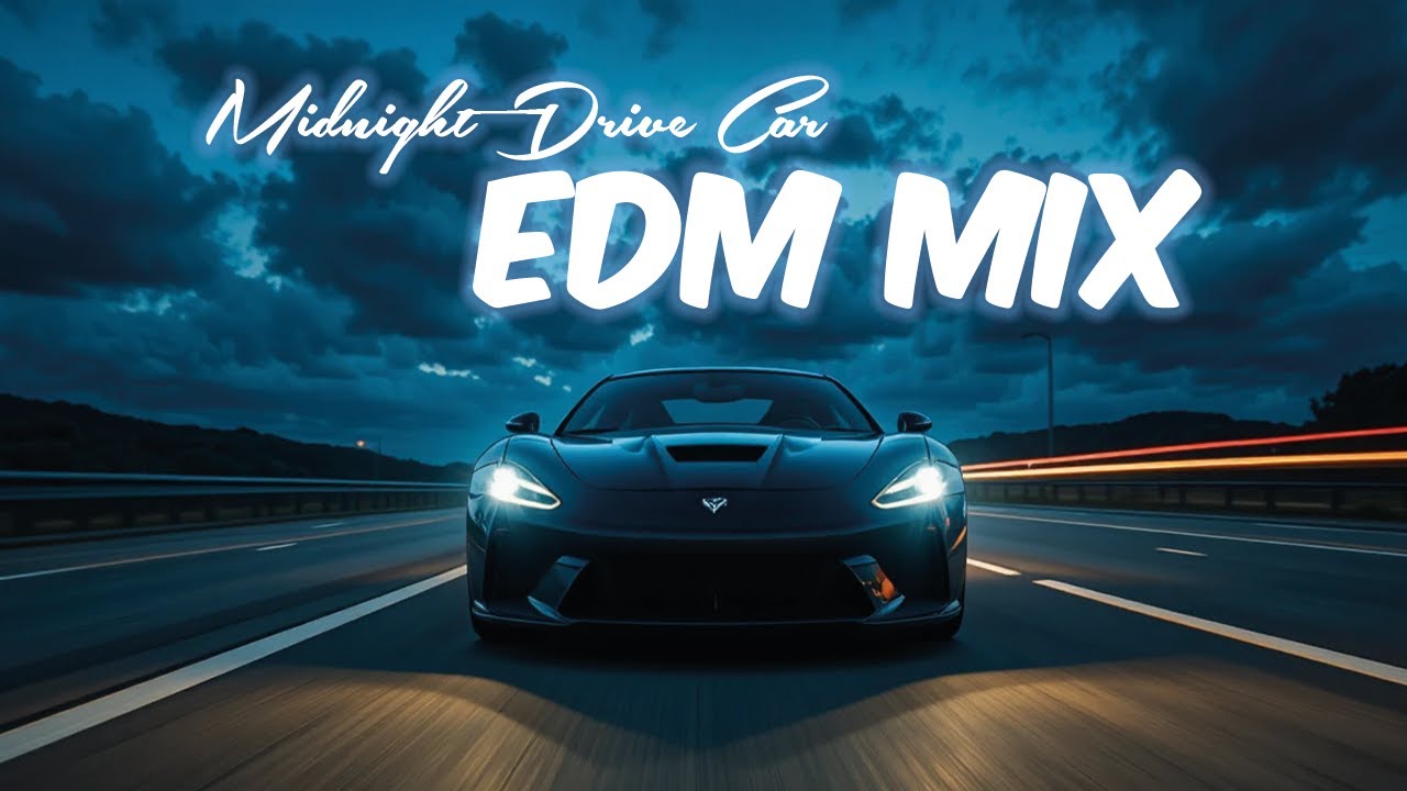 Midnight Drive Car EDM Mix | Deep Bass & Electronic Flow