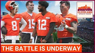BROWNS TRAINING CAMP DAY #1: What can we learn about the QB battle in the 1st official practice