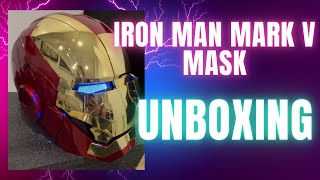 Iron Man Mark V Mask Unboxing and quick test #avengers #ironman #mask