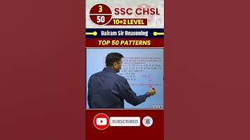 #3 SSC CHSL TOP 50 PATTERN SERIES| यूट्यूब चैनल पर सम्पूर्ण Solutions| #sscchsl #sscchsl2024