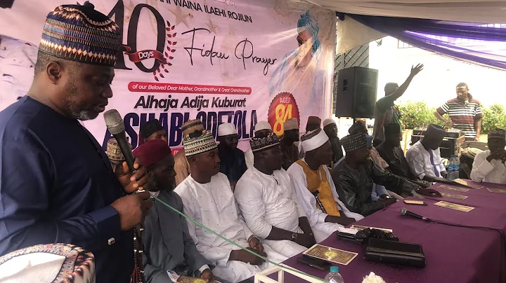 PRAYER SESSION AT WASIU ALABI PASUMA MUM 40DAYS REMEMBRANCE