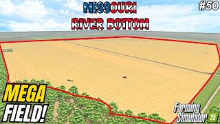 MEGA FIELD HARVESTING & BALING OVER 600 ACRES OF WHEAT! | Missouri River Bottom | FS25 #50 screenshot 3