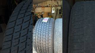 Brand New Tires! Size Difference Old VS New! #tires #burnout #mopar #plymouth #mechanic #diy #cars
