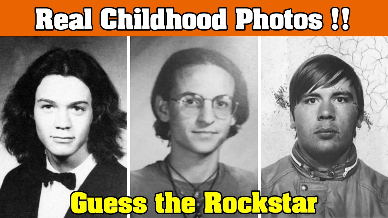 Real Childhood Photos of Rock Stars | Can You Guess Them? | Childhood, Youth & Now