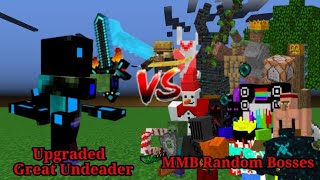 Upgraded Great Undeader vs MMB Random Bosses | Minecraft Mob Battle