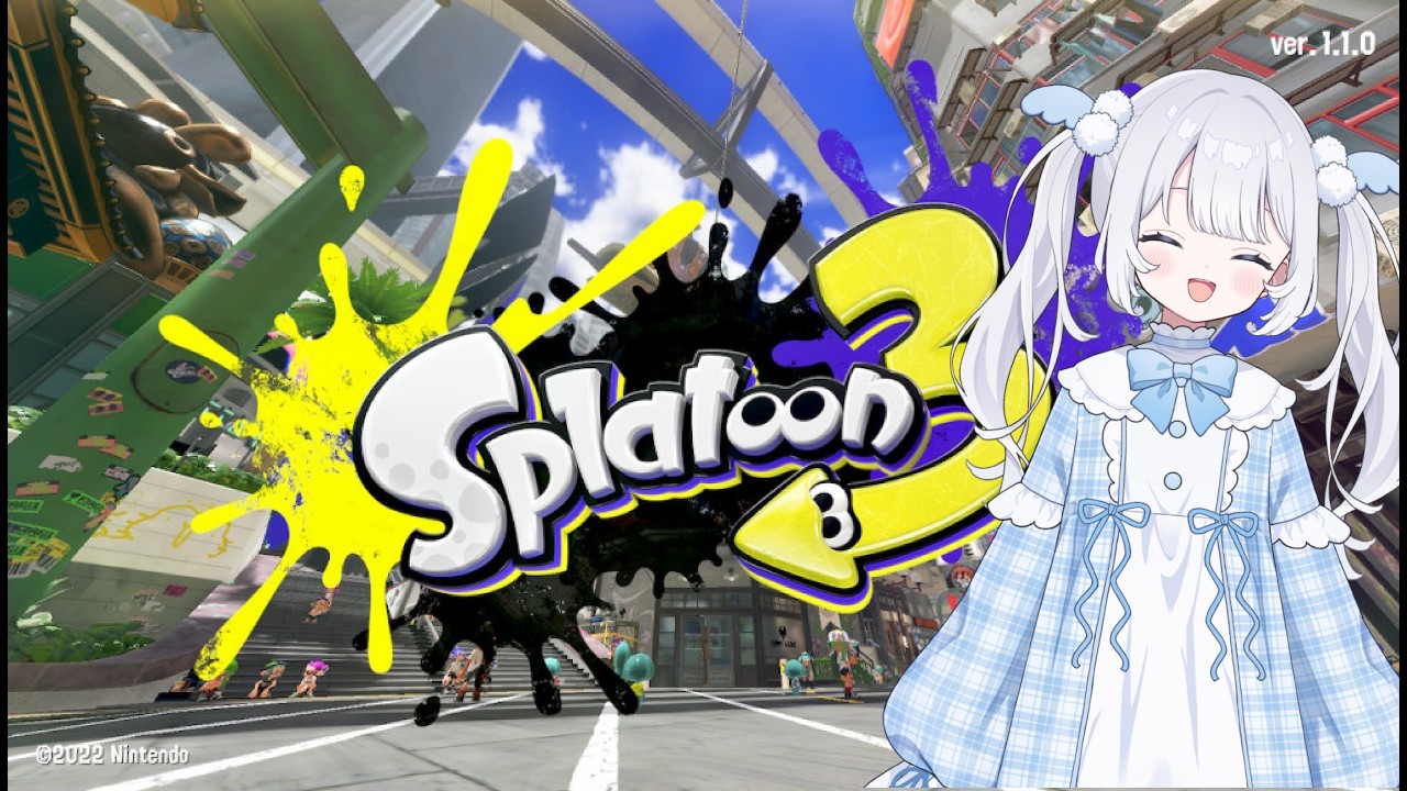 【#新人Vtuber】１ヶ月記念に「スプラトゥーン3」がしたい【#縦型配信】