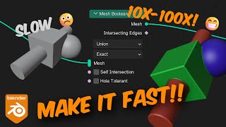 This Geometry Nodes Trick Made My Booleans 100x Faster! Maybe it'll work for you too.