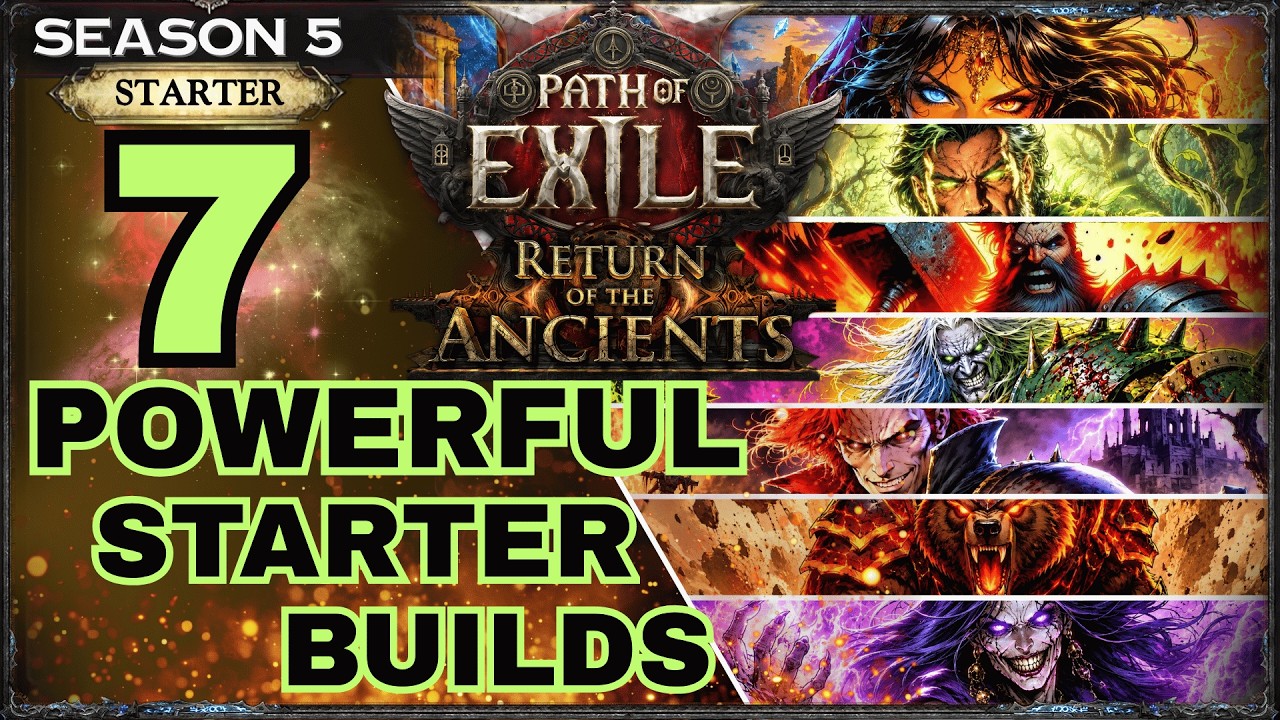 [0.5] 7 POWERFUL LEAGUE STARTER BUILDS FOR PATH OF EXILE 2 - RETURN OF THE ANCIENTS - PoE 2 Builds