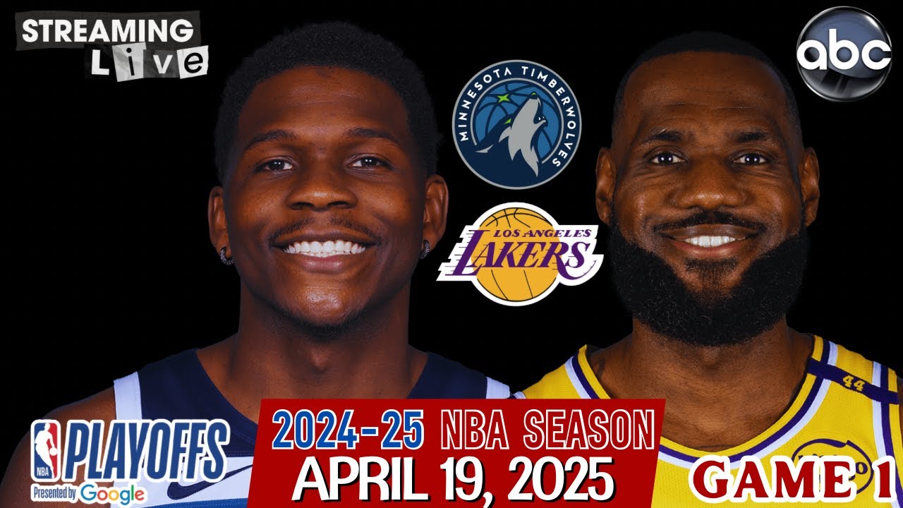 Minnesota Timberwolves vs Los Angeles Lakers NBA Playoffs Game 1 (Play ...