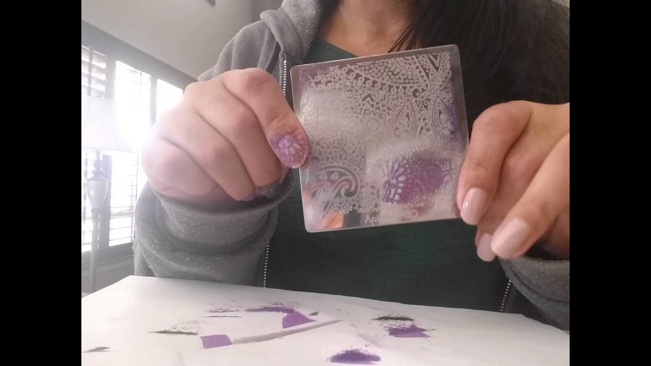 Creative Shop Space Stamper over base polish vid 2