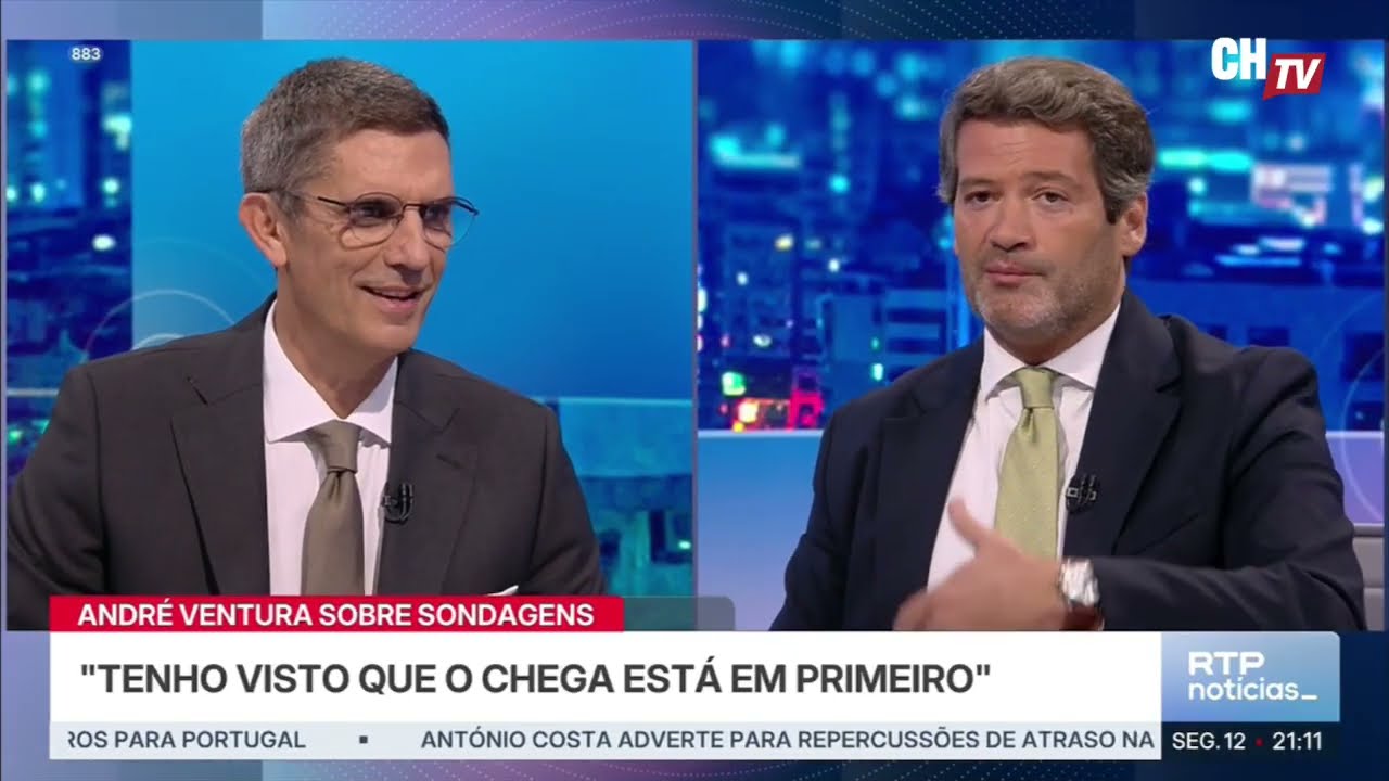 Ventura avisa Montenegro na RTP: “Se não afastar Luís Neves, este caso vai infestar o Governo”