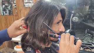 ASMR Relaxing Long HairCutting Transformation with Scissors in AliHairCut 💈 New Hairstyle 2026👌