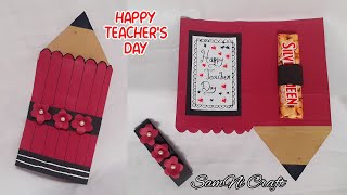 Cara Membuat Kartu Ucapan Hari Guru | Hadiah Coklat Hari Guru | Teachers Day Card