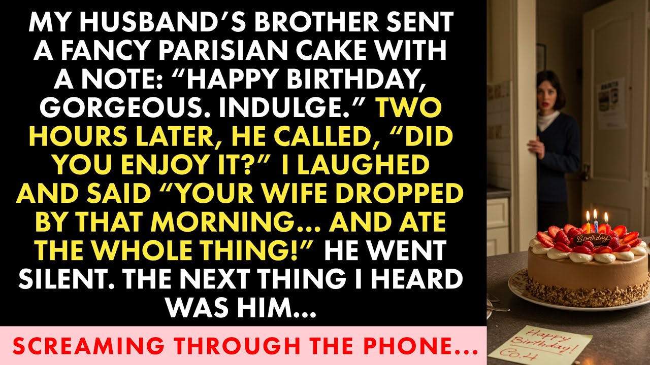My Brother-in-Law Sent Me a Fancy Cake—Then He Screamed When I Said His Wife Ate It All