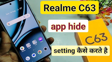 realme c63 me app hide kaise kare | realme c63 app hide setting