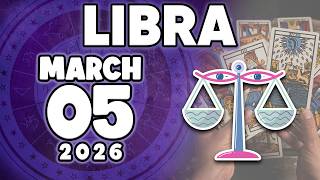𝐋𝐢𝐛𝐫𝐚 ♎ 😯A CHAIN OF EVENTS DEVELOPS!😮 Horoscope for today MARCH 5 2026 🔮 #horoscope  #tarot #zodiac screenshot 2