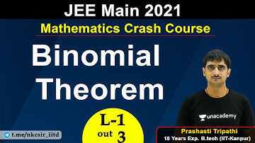 JEE Main Crash Course | Binomial Theorem | JEE 2021 | Mathematics Crash Course | by Tripathi Sir