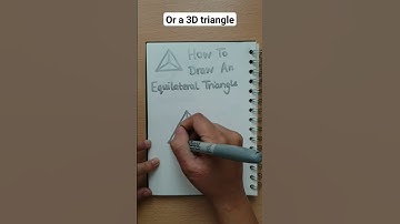 How to draw an equilateral triangle 🔺️ #shorts #art #doodle #doodleart #howto Subscribe for more 😊👍🏽