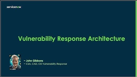 Infrastructure Vulnerability Response Architecture Overview