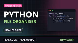 Build a Python File Organiser in 3 Minutes (Live Coding, Real Output)