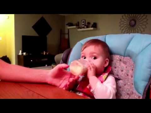 Baby Blowing Raspberry Baby blowing raspberries while drinking milk - YouTube