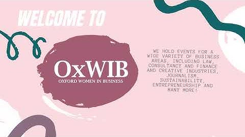 Welcome to OxWIB!