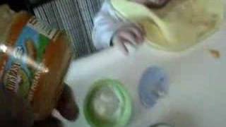 Ethan's First Attempt at solid food