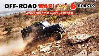 Off road battle - Kerala boys | jimny suzuki 2023 | #thar  | #tharcrde  | suzuki jimny | pajero 2024