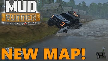 SpinTires Mud Runner: NEW FOREST MAP! Full Tour and Exploration, with Mods