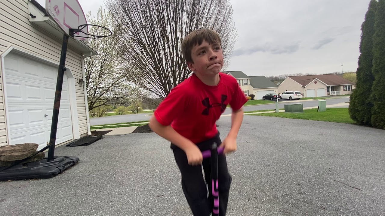 BOUNCING 2020 BOUNCES ON A POGO STICK!!!!! YouTube